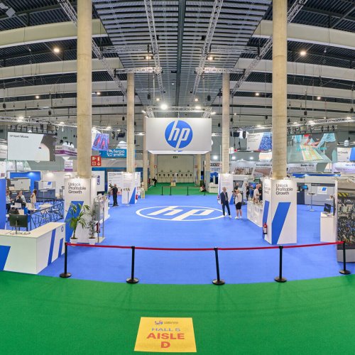 Stand de HP en labelexpo - panorámica