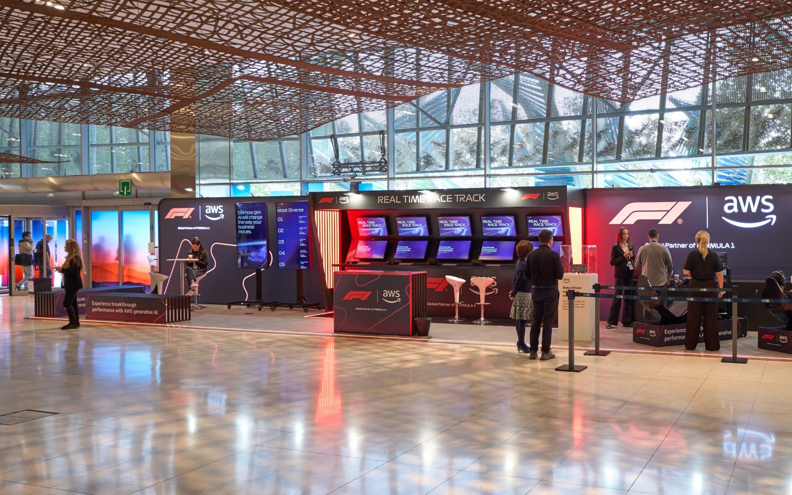 Trade show booth of Amazon