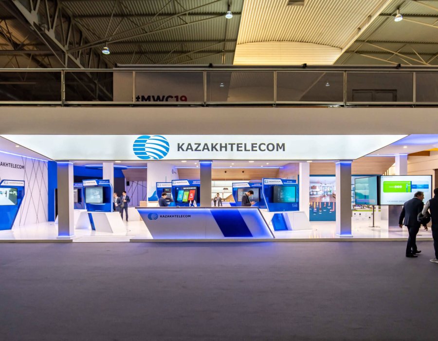 Diseño de stand único a en MWC